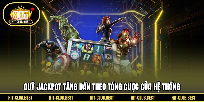 Quỹ jackpot tăng dần theo tổng cược của hệ thống