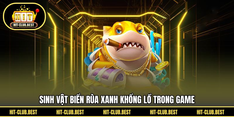 Sinh vật biển rùa xanh khổng lồ trong game